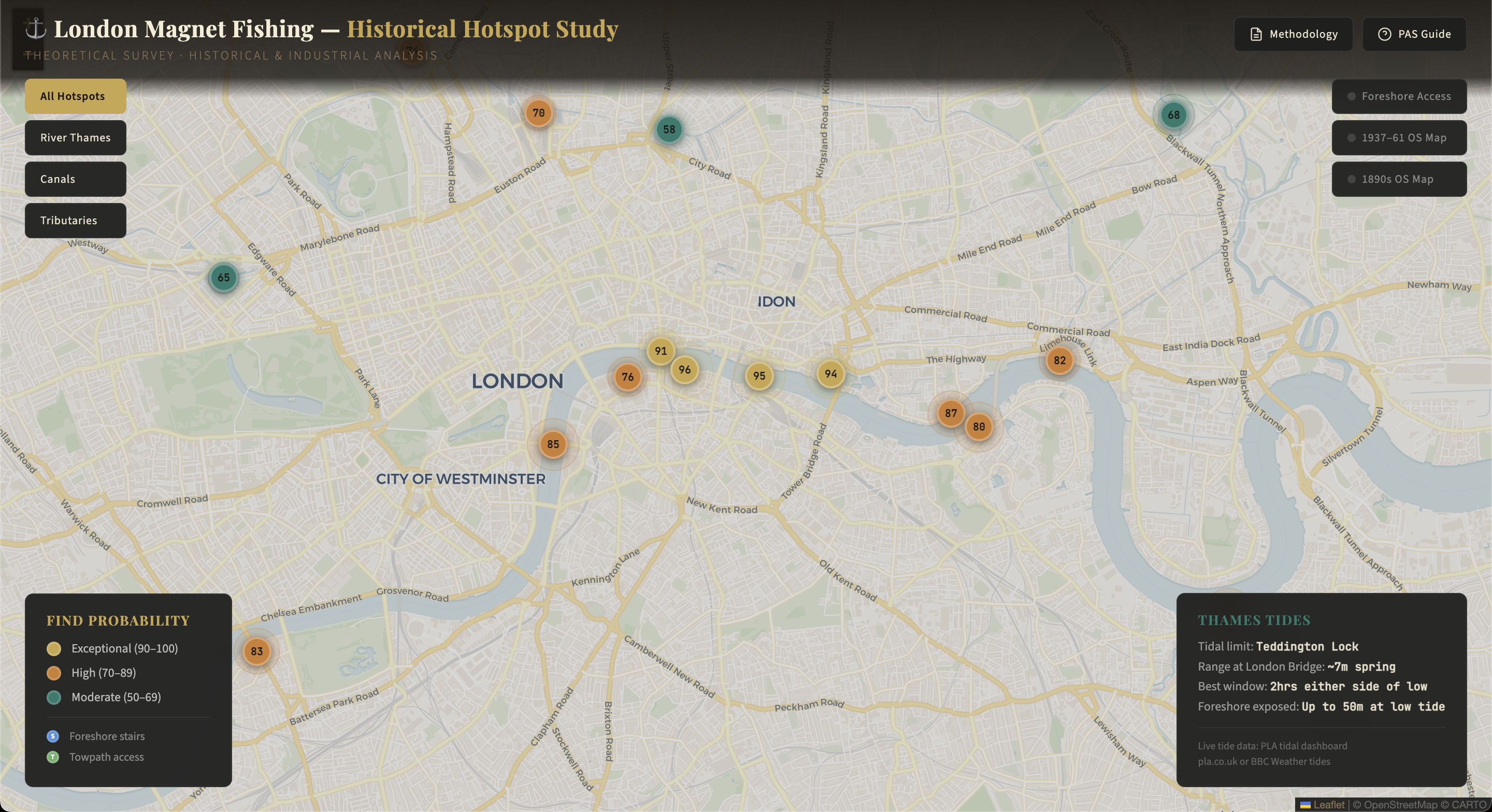 London Historical Research Map